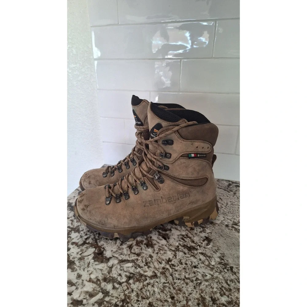 Zamberlan Mens Gore-Tex Vibram Leather Hiking Hunting Boots Made in Italy 7.5
